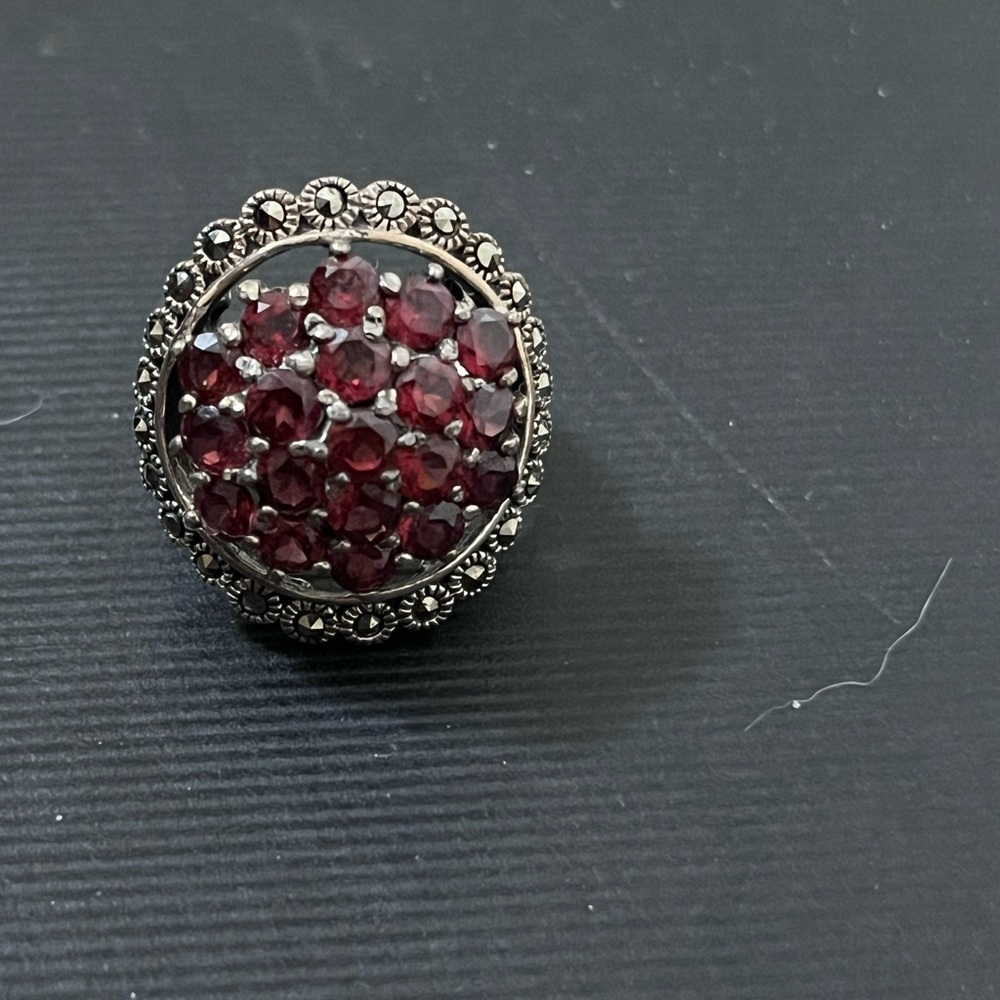 Ruby Red Gemstone Ring - image 6
